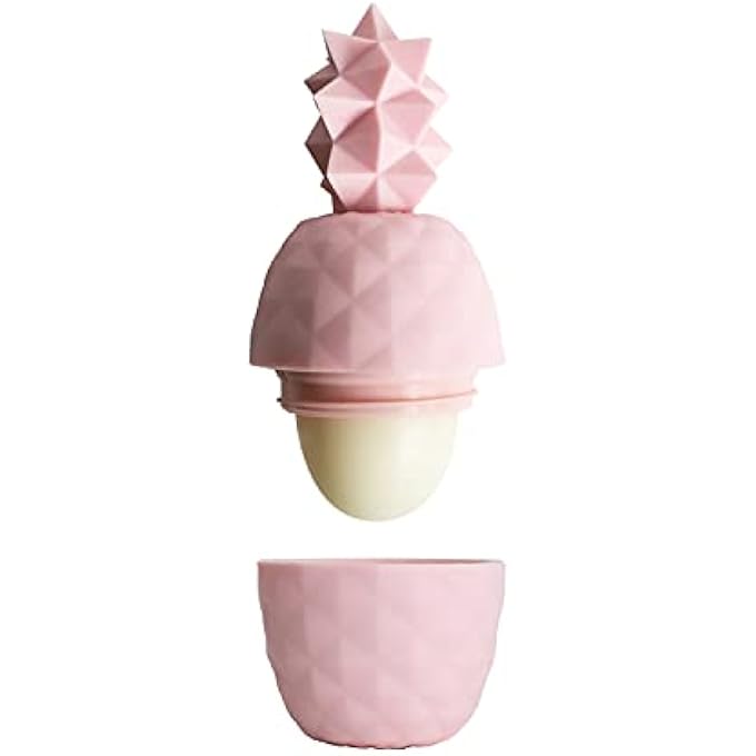 Rebels Refinery 1-PIECE PINEAPPLE-SHAPED LIP BALM - STRAWBERRY MANGO FLAVOR, PINK - Image 2